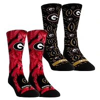 Youth Rock Em Socks   Georgia Bulldogs 2025-26 College Football Playoff Two-Pack Crew Sock Set