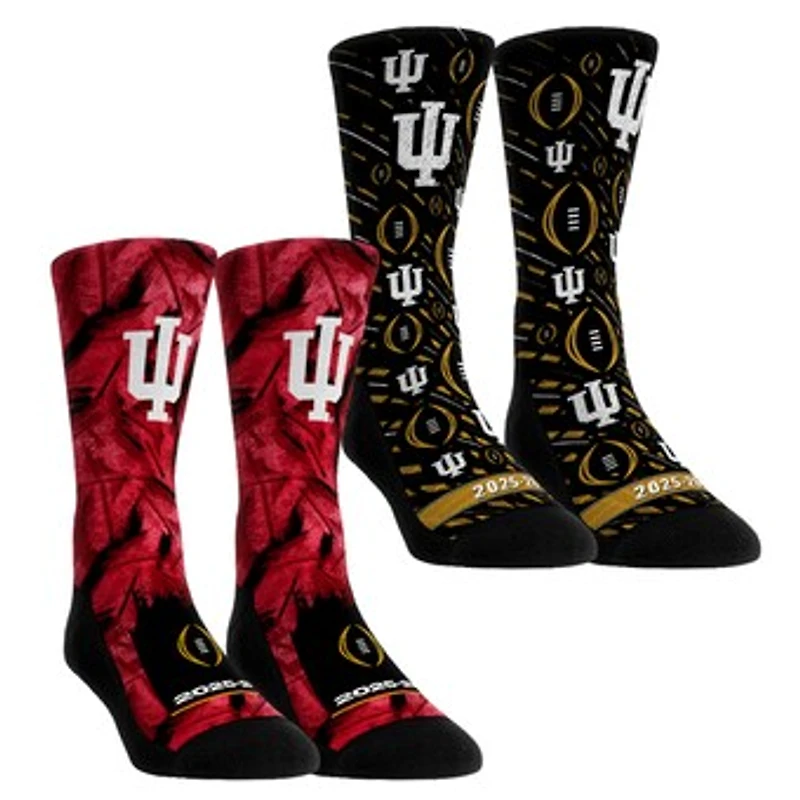 Youth Rock Em Socks Indiana Hoosiers 2025-26 College Football Playoff Two-Pack Crew Sock Set
