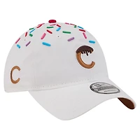 Men's New Era  White Chicago Cubs Sprinkle 9TWENTY Adjustable Hat Men's