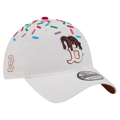 Unisex New Era  White Boston Red Sox Sprinkle 9TWENTY Adjustable Hat