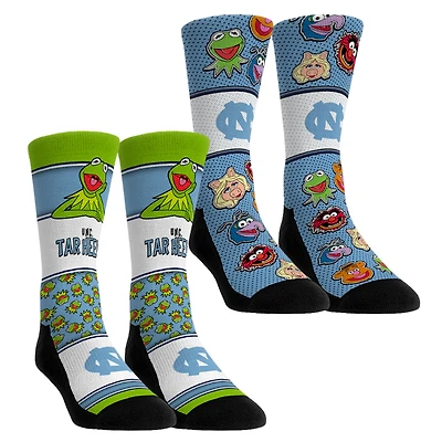 Youth Rock Em Socks North Carolina Tar Heels Muppets 2-Pack Crew Socks Set