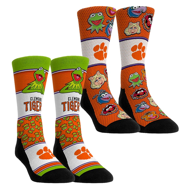 Youth Rock Em Socks Clemson Tigers Muppets 2-Pack Crew Socks Set