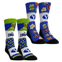 Youth Rock Em Socks BYU Cougars Muppets 2-Pack Crew Socks Set