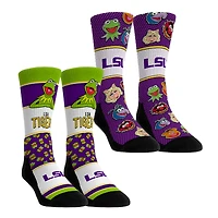 Youth Rock Em Socks LSU Tigers Muppets 2-Pack Crew Socks Set