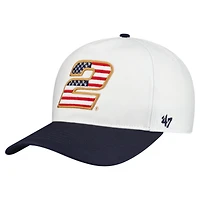 Men's '47 White Austin Cindric Flag Fill Two-Tone Team Adjustable Hitch Hat
