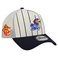 Unisex New Era White Kansas Jayhawks x Big League Chew 9FORTY Adjustable Hat