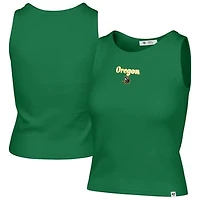 Women's '47 Green Oregon Ducks Straight Cut Baby Rib Tank Top