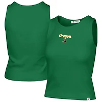 Women's '47 Green Oregon Ducks Straight Cut Baby Rib Tank Top