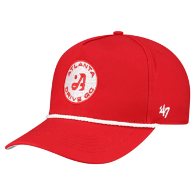 Men's '47 Red Atlanta Drive GC Rope Hitch Adjustable Hat