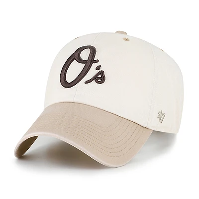 Men's '47 Natural/Tan Baltimore Orioles Neutral Terrain Clean Up Adjustable Hat