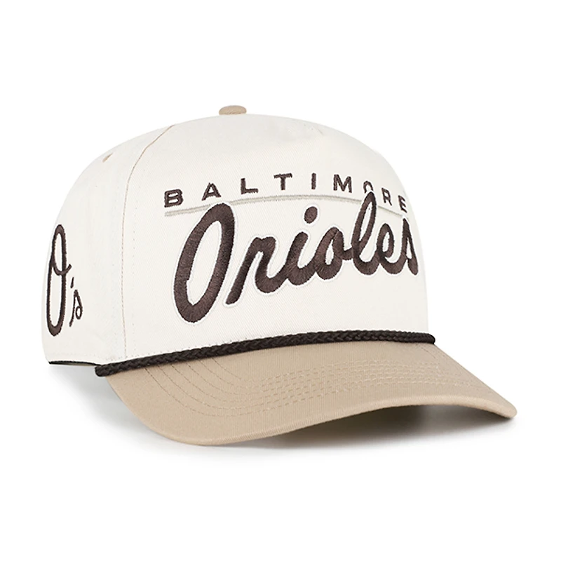 Men's '47 Natural/Tan Baltimore Orioles Neutral Terrain Hitch Rope Adjustable Hat