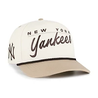 Men's '47  Natural/Tan New York Yankees Neutral Terrain Hitch Rope Adjustable Hat