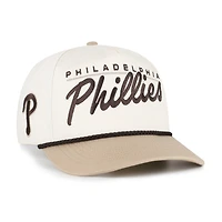 Men's '47  Natural/Tan Philadelphia Phillies Neutral Terrain Hitch Rope Adjustable Hat