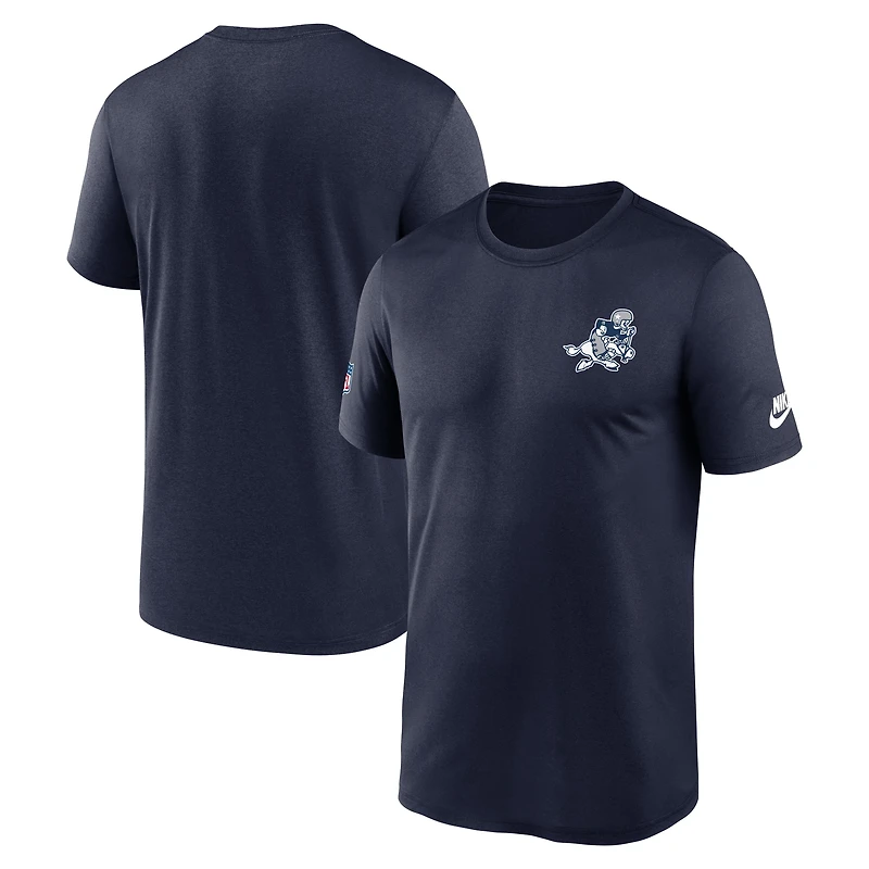 Men's Nike Navy Dallas Cowboys Alt Legend Small Logo Dri-FIT T-Shirt