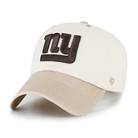 Men's '47  Natural/Tan New York Giants Neutral Terrain Clean Up Adjustable Hat