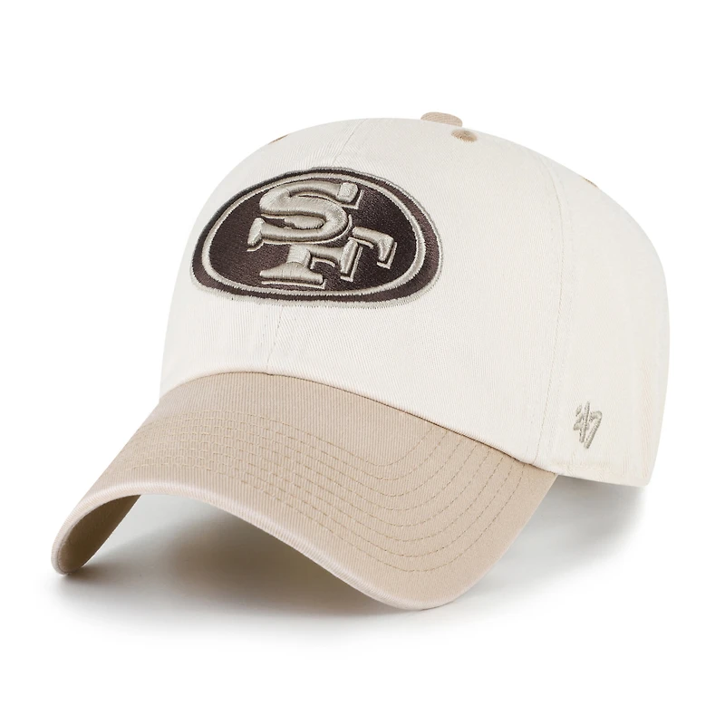 Men's '47 Natural/Tan San Francisco 49ers Neutral Terrain Clean Up Adjustable Hat