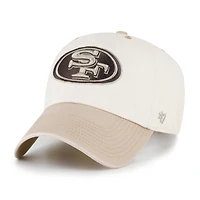Men's '47  Natural/Tan San Francisco 49ers Neutral Terrain Clean Up Adjustable Hat