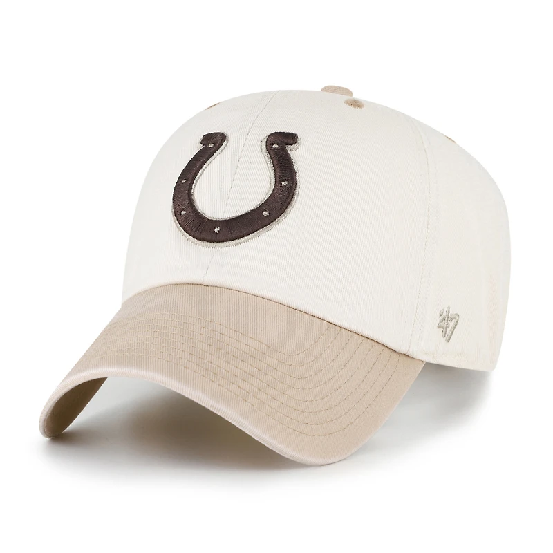 Men's '47 Natural/Tan Indianapolis Colts Neutral Terrain Clean Up Adjustable Hat