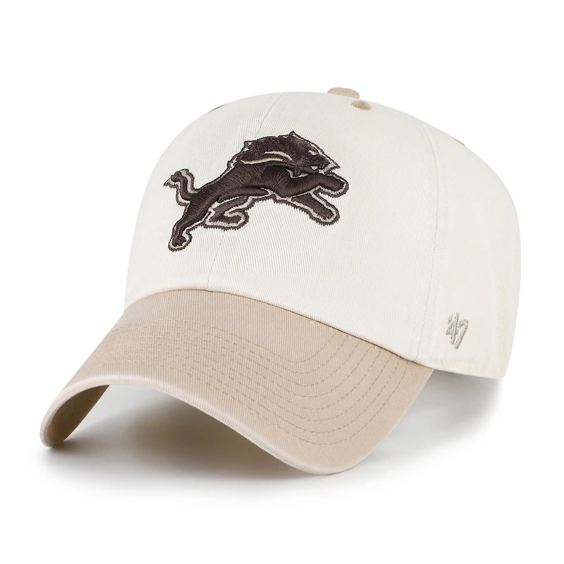 Men's '47 Natural/Tan Detroit Lions Neutral Terrain Clean Up Adjustable Hat