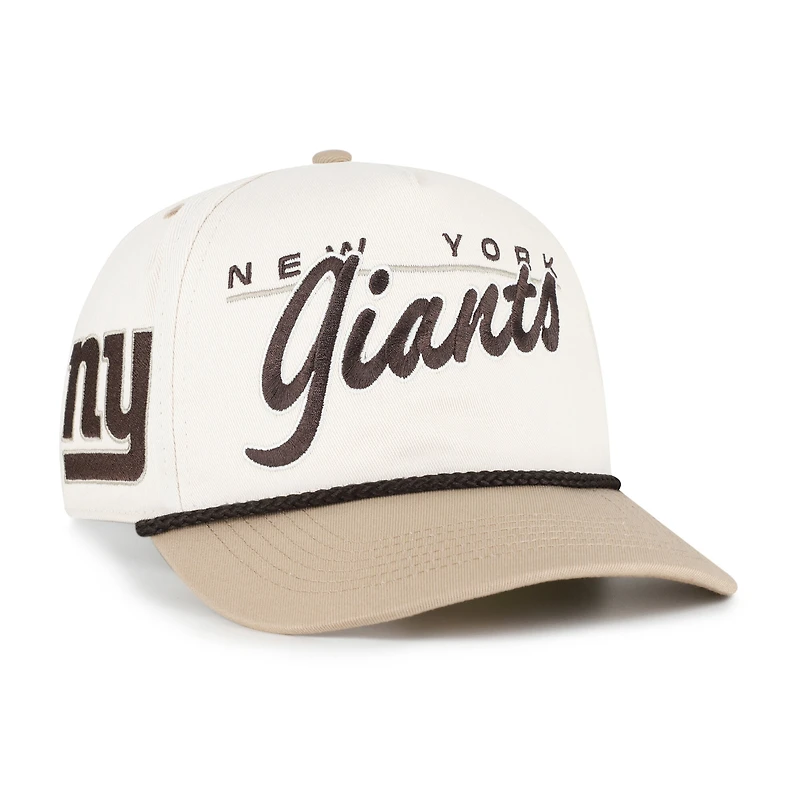 Men's '47 Natural/Tan New York Giants Neutral Terrain Hitch Rope Adjustable Hat