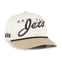 Men's '47  Natural/Tan New York Jets Neutral Terrain Hitch Rope Adjustable Hat