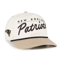 Men's '47  Natural/Tan New England Patriots Neutral Terrain Hitch Rope Adjustable Hat