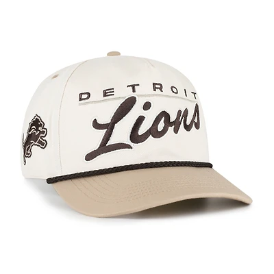 Men's '47  Natural/Tan Detroit Lions Neutral Terrain Hitch Rope Adjustable Hat