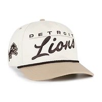 Men's '47  Natural/Tan Detroit Lions Neutral Terrain Hitch Rope Adjustable Hat