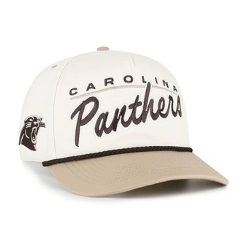 Men's '47 Natural/Tan Carolina Panthers Neutral Terrain Hitch Rope Adjustable Hat