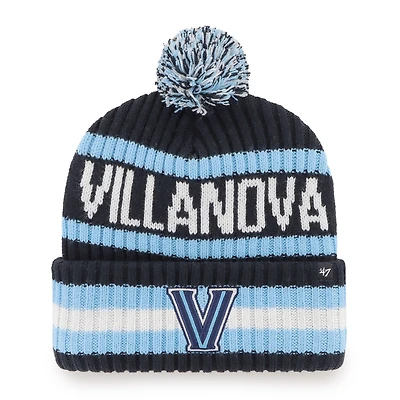 Men's '47  Navy Villanova Wildcats Bering Cuffed Knit Hat with Pom