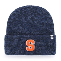 Men's '47  Navy Syracuse Orange Brainfreeze Cuffed Knit Hat with Pom