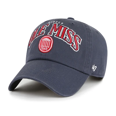 Men's '47 Navy Ole Miss Rebels Clean Up Adjustable Hat
