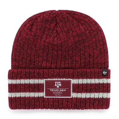 Men's '47  Maroon Texas A&M Aggies Stika Cuffed Knit Hat with Pom