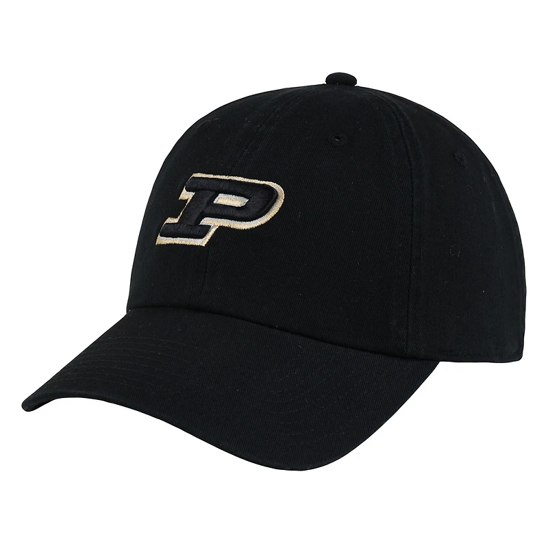 Men's Ahead  Black Purdue Boilermakers Largo Adjustable Hat