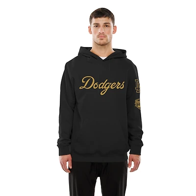 Men's New Era Black Los Angeles Dodgers 2026 Gold Collection Logo Hoodie