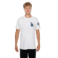 Men's New Era White Los Angeles Dodgers 2026 Gold Collection Logo & Patch T-Shirt