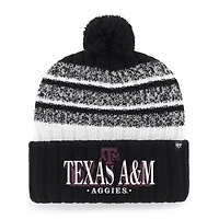 Men's '47 Black Texas A&M Aggies Tavern Cuffed Knit Hat with Pom