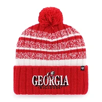 Men's '47 Red Georgia Bulldogs Tavern Cuffed Knit Hat with Pom