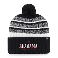 Men's '47 Black Alabama Crimson Tide Tavern Cuffed Knit Hat with Pom