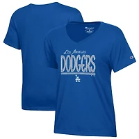 Women's Champion Royal Los Angeles Dodgers Core V-Neck T-Shirt