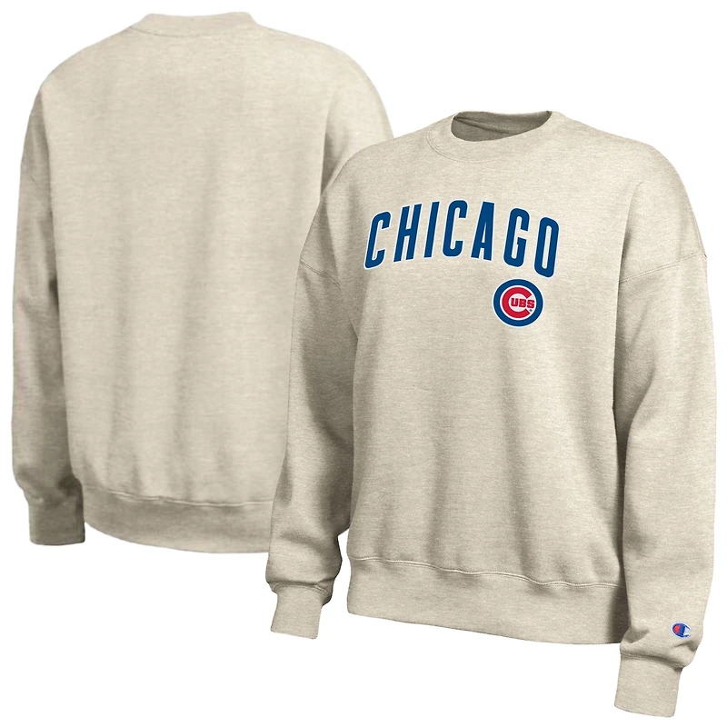 Women's Champion  Oatmeal Chicago Cubs All-Star Sweatshirt