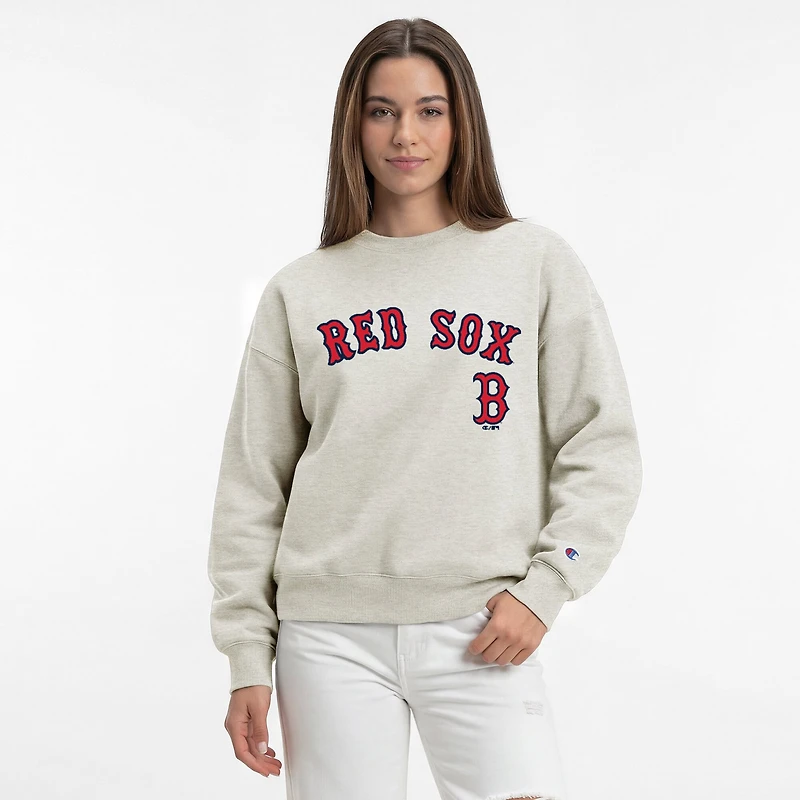 Women's Champion Oatmeal Boston Red Sox All-Star Sweatshirt