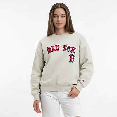 Women's Champion Oatmeal Boston Red Sox All-Star Sweatshirt