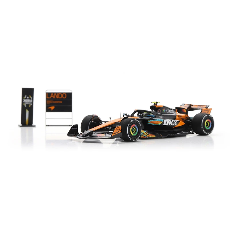 Spark Models Lando Norris McLaren F1 Team 2025 Abu Dhabi GP World Drivers' Champion #4 1:43 Scale Die-Cast Car
