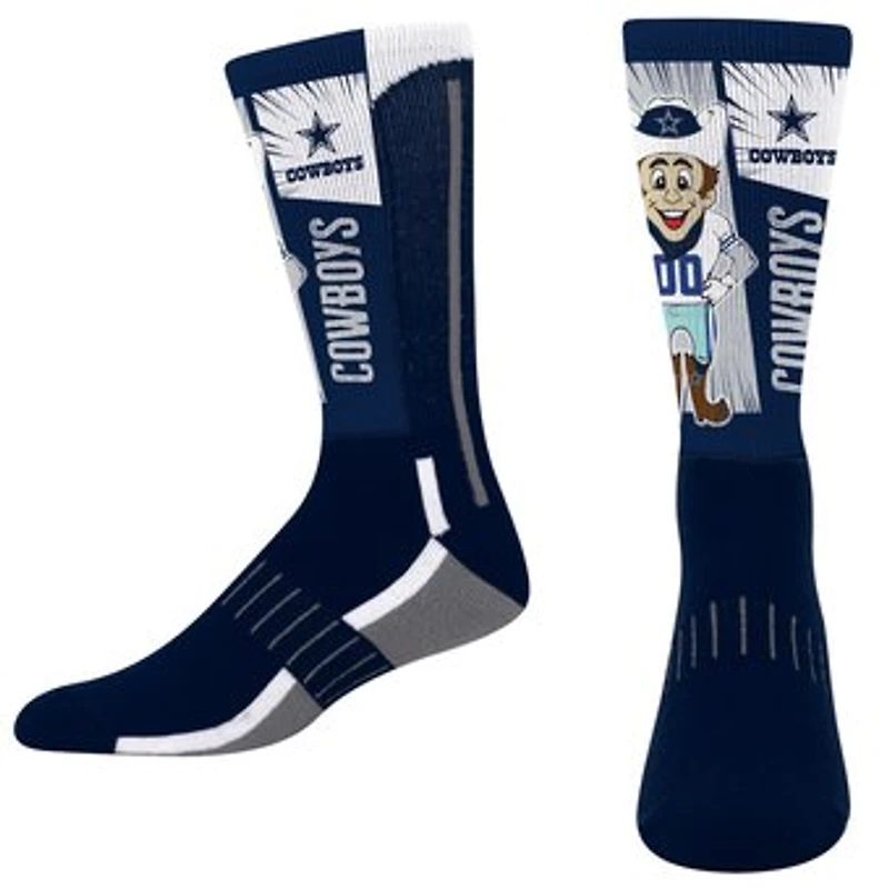 Unisex For Bare Feet Navy Dallas Cowboys Mascot Debut Crew Socks