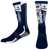 Unisex For Bare Feet Navy Dallas Cowboys Mascot Debut Crew Socks