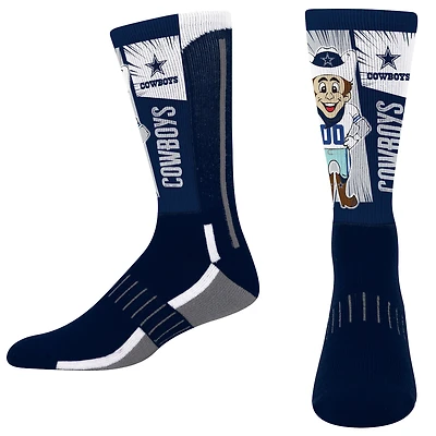 Unisex For Bare Feet Navy Dallas Cowboys Mascot Debut Crew Socks