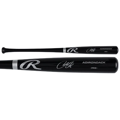 Francisco Lindor New York Mets Autographed Black Rawlings Pro Bat