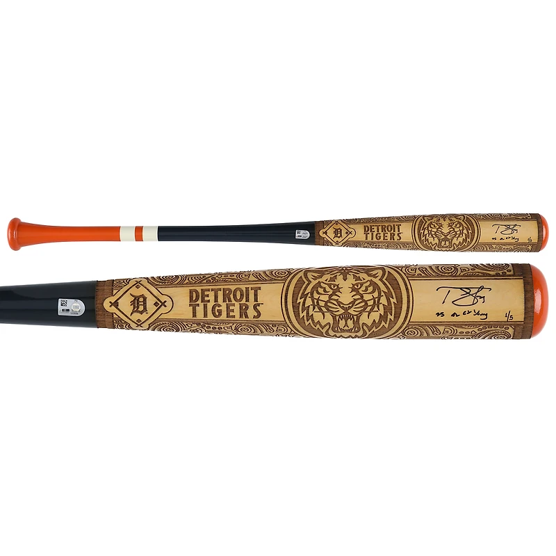Tarik Skubal Detroit Tigers Autographed Pillbox Bat Company Bat with "25 AL Cy Young" Inscription