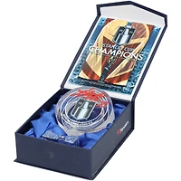 Adin Hill Vegas Golden Knights Autographed 2023 Stanley Cup Champions Crystal Puck - Filled with Ice from the 2023 Stanley Cup Final